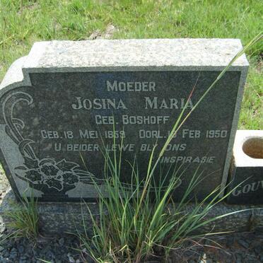 GOUWS Petrus Stephanus 1857-1918 &amp; Josina Maria BOSHOFF 1859-1950 