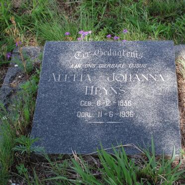 HEYNS Aletta Johanna 1856-1936
