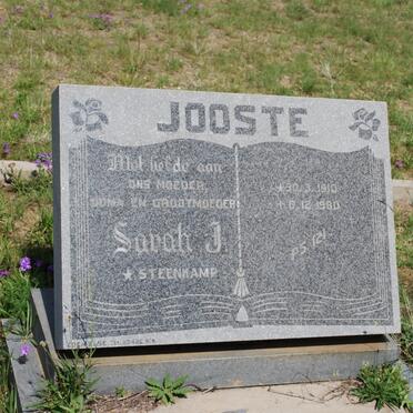 JOOSTE Sarah J. nee STEENKAMP 1910-1980