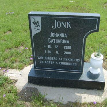 JONK Johanna Catharina 1925-2001