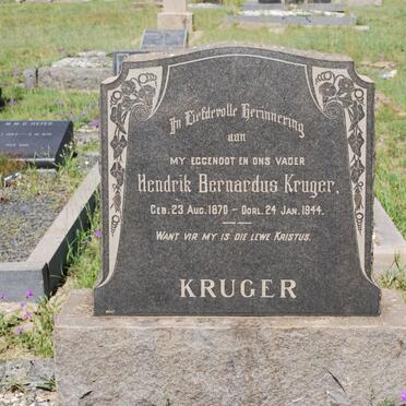 KRUGER Hendrik Bernardus 1870-1944