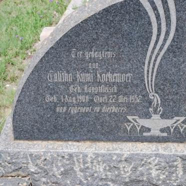 KOEKEMOER Talitha Kumi nee HAUPTFLEISCH 1908-1952