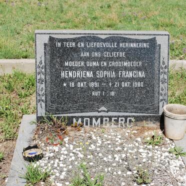 MOMBERG Hendriena Sophia Francina 1891-1980