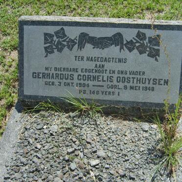 OOSTHUYSEN Gerhardus Cornelis 1904-1948