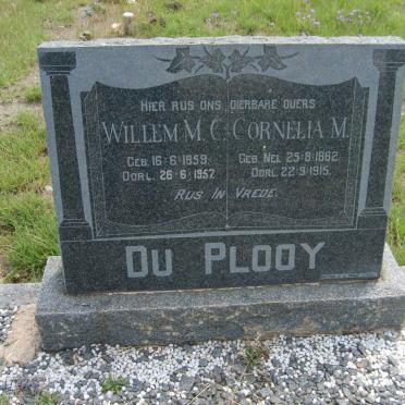 PLOOY Willem M.C., du 1859-1957 &amp; Cornelia M. NEL 1862-1915