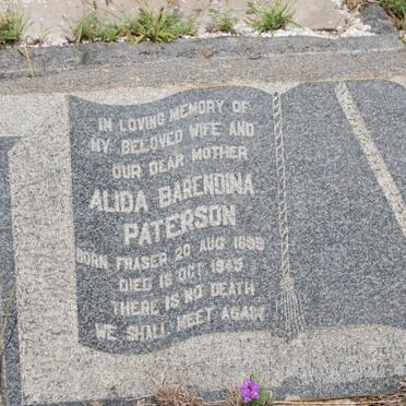 PATERSON Alida Bardendina nee FRASER 1899-1945