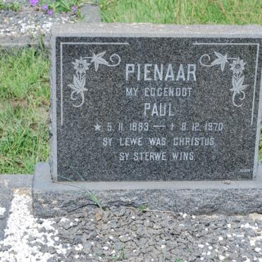 PIENAAR Paul 1883-1970