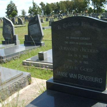 RENSBURG Johannes Jacobus, Janse van 1883-1965