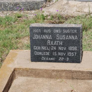 RAATH Johanna Susanna nee NEL 1896-1957