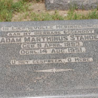 STANDER Adam Marthinus 1893-1951 