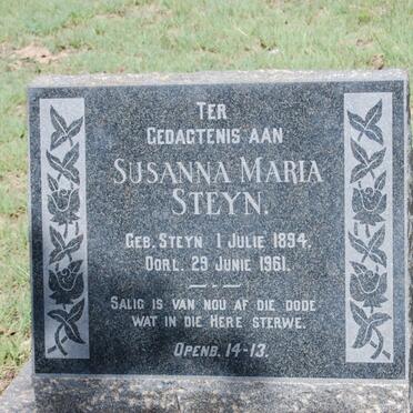 STEYN Susanna Maria 1894-1961
