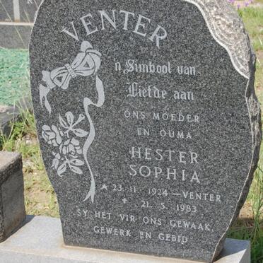 VENTER Hester Sophia nee VENTER 1924-1983