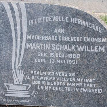 ? Martin Schalk Willem 1888-1951