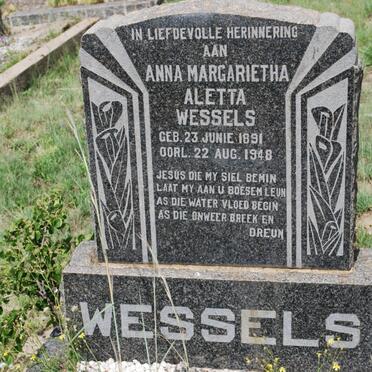 WESSELS Anna Margarietha Aletta 1891-1948