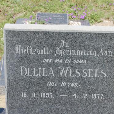 WESSELS Delila nee HEYNS 1897-1977
