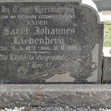 LIEBENBERG Sarel Johannes 1872-1960