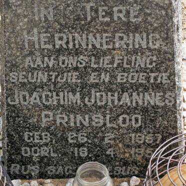 PRINSLOO Joachim Johannes 1957-1957