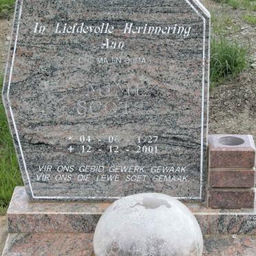 SCOTT Mimi 1927-2001