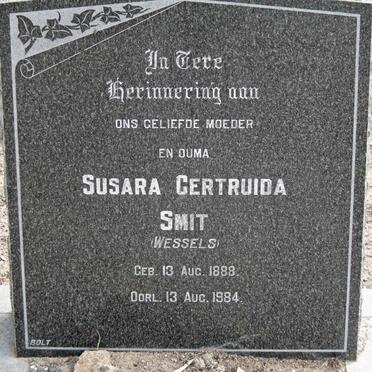 SMIT Susara Gertruida nee WESSELS 1888-1984