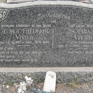 VIVIER George Frederik 1867-1952 &amp;  Sophia C. COMBRINCK 1898-1971