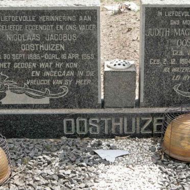 OOSTHUIZEN Nicolaas Jacobus 1895-1959 &amp; Judith Magaretha Susarah  VAN ROOYEN 1904-1965