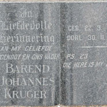 KRUGER Barend Johannes 1902-1967