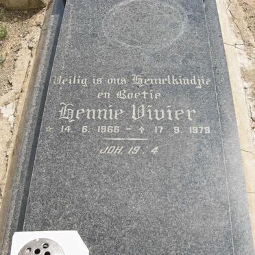 VIVIER Hennie 1966-1979