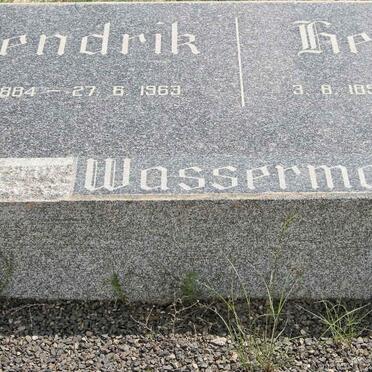 WASSERMAN Hendrik 1884-1963 :: WASSERMAN Hennie 1894-1964