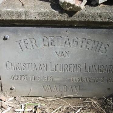 LOMBARD Christiaan Lourens 1916-1935