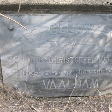 VELDMAN Hendrik Christoffel 1917-1937