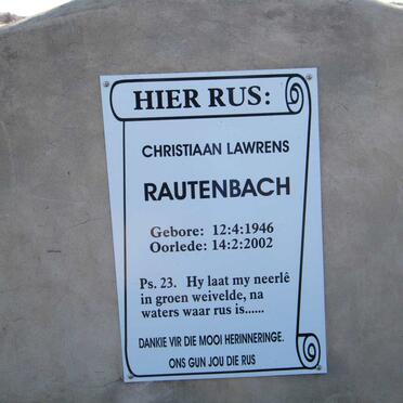 RAUTENBACH Christiaan Lawrens 1946-2002