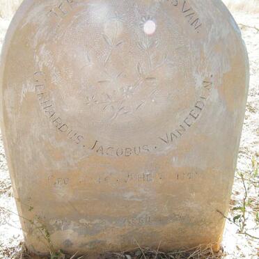 EEDEN Gerhardus Jacobus, van 1850-1929