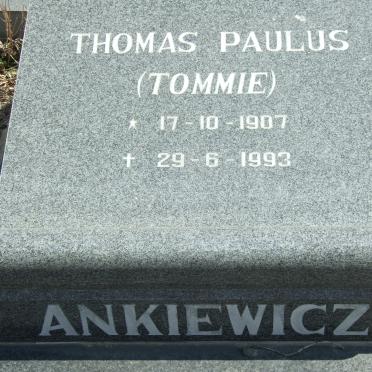 ANKIEWICZ Thomas Paulus 1907-1993
