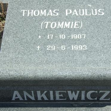 ANKIEWICZ Thomas Paulus 1907-1993