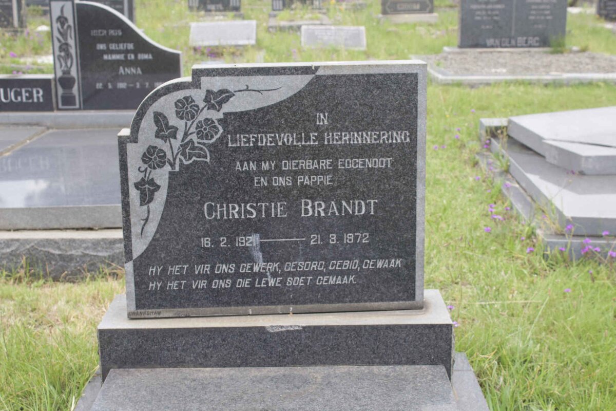 BRANDT Christie 1921-1972