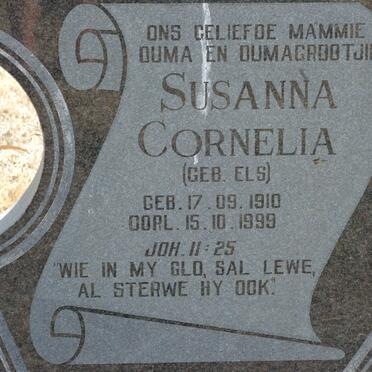 GROBLER Susanna Cornelia nee ELS 1910-1999