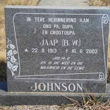 JOHNSON B.W. 1913-2003