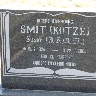 SMIT J.S.M.M. nee KOTZÉ 1924-2003