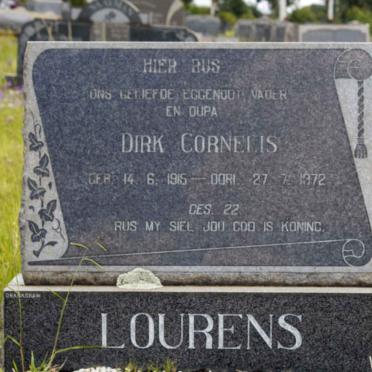 LOURENS Dirk Cornelis 1915-1972