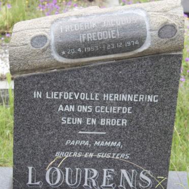 LOURENS Frederik Jacobus 1953-1974