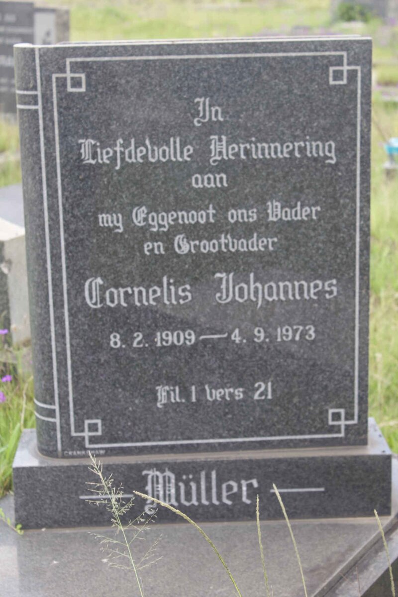 MULLER Cornelis Johannes 1909-1973