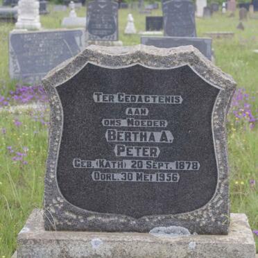PETER Bertha A. nee KATH 1878-1956