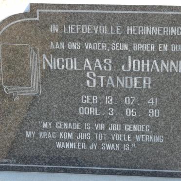 STANDER Nicolaas Johannes 1941-1990