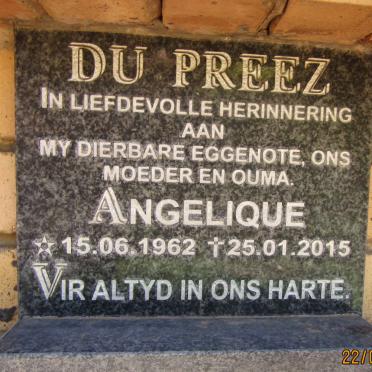 PREEZ Angelique, du 1962-2015