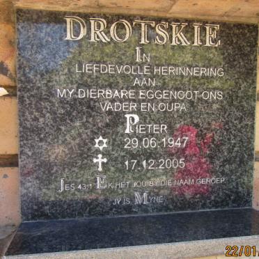 DROTSKIE Pieter 1947-2005