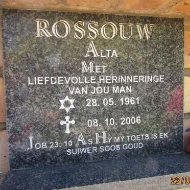 ROSSOUW Alta 1961-2006