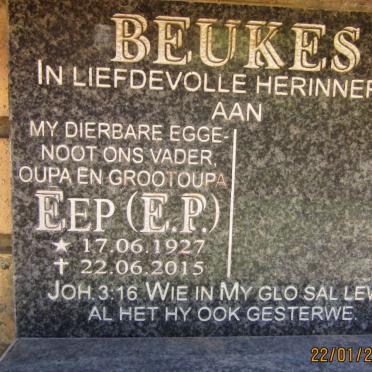 BEUKES E.P. 1927-2015
