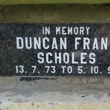 SCHOLES Duncan Frank 1973-1995