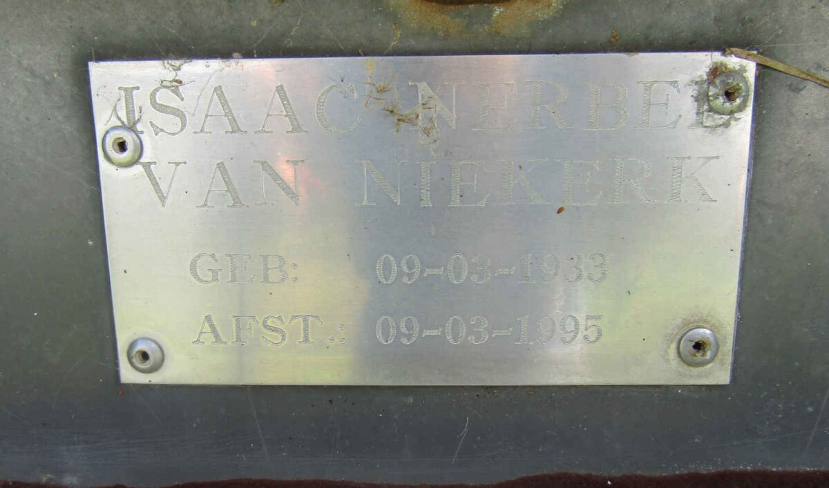 NIEKERK Isaac Nerbel, van 1933-1995