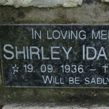SCHMIDT Shirley Ida 1936-2003